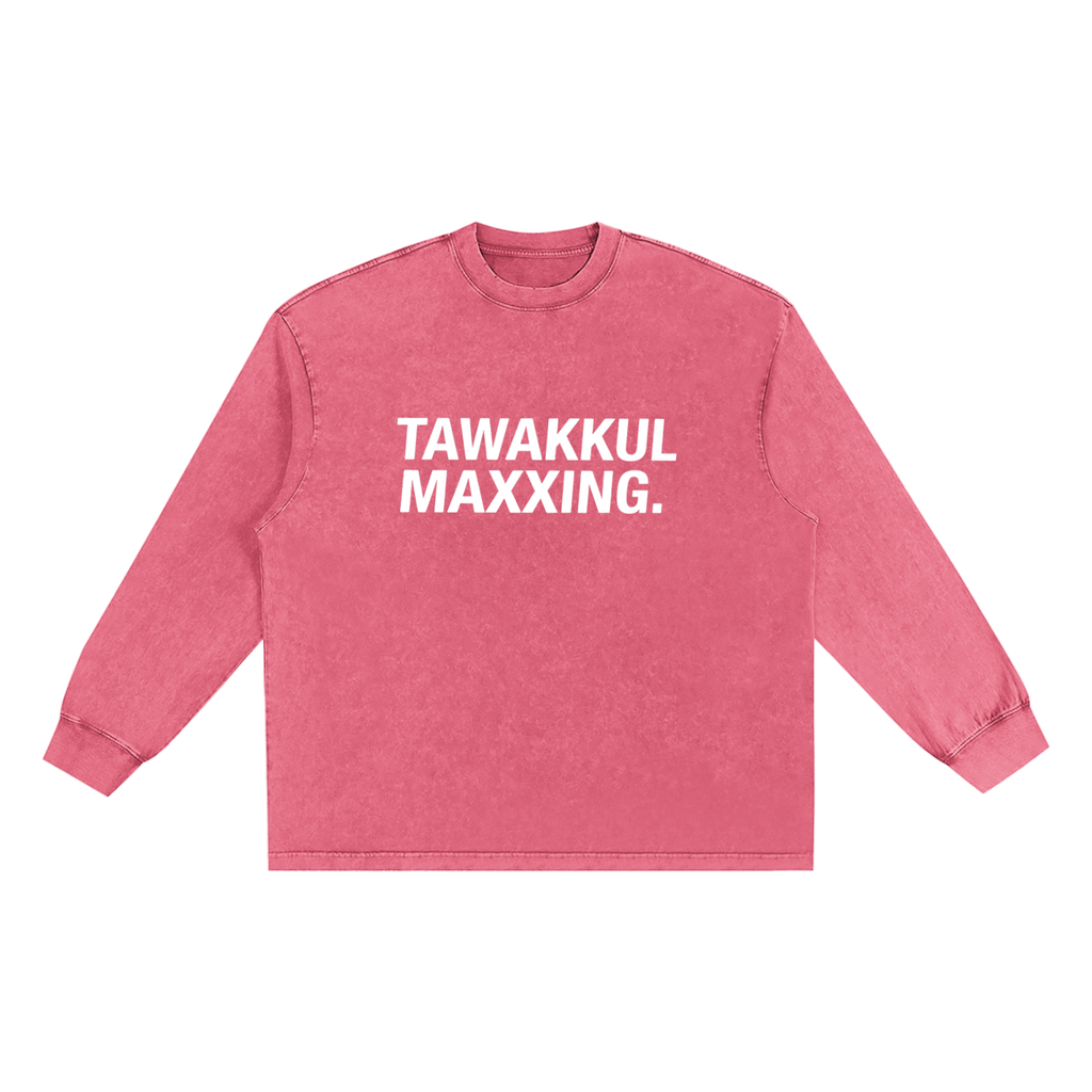 Washed TAWAKKUL MAXXING Long Sleeve