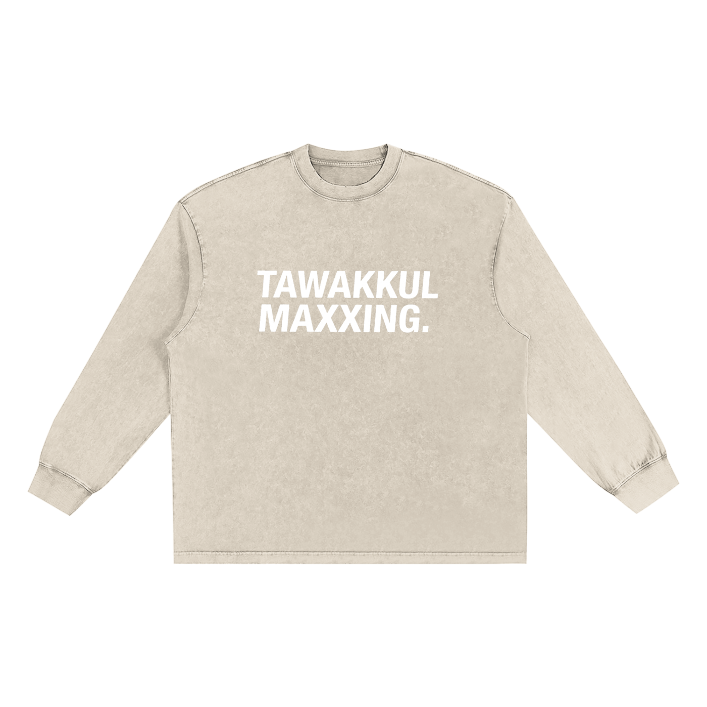 Washed TAWAKKUL MAXXING Long Sleeve
