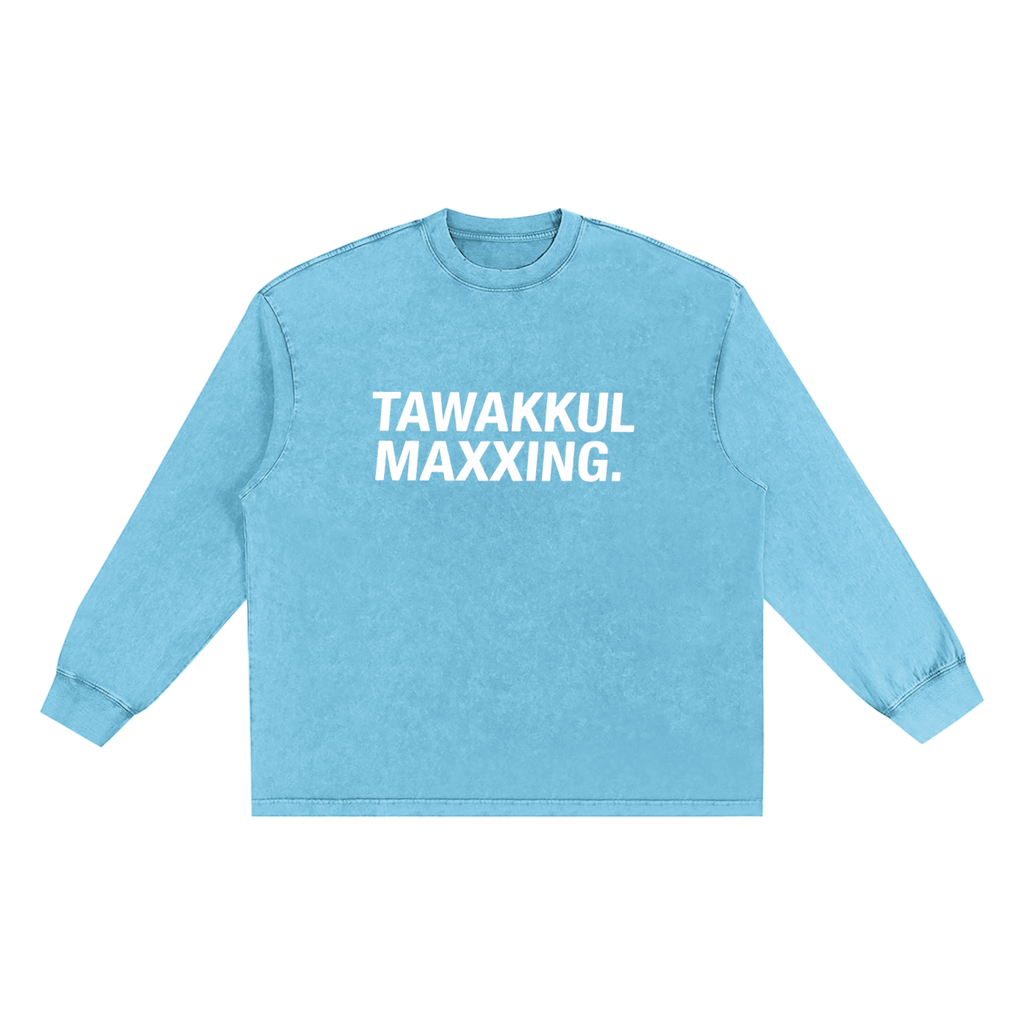 Washed TAWAKKUL MAXXING Long Sleeve